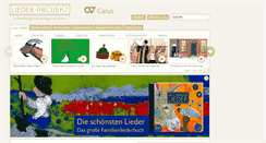 Desktop Screenshot of liederprojekt.org